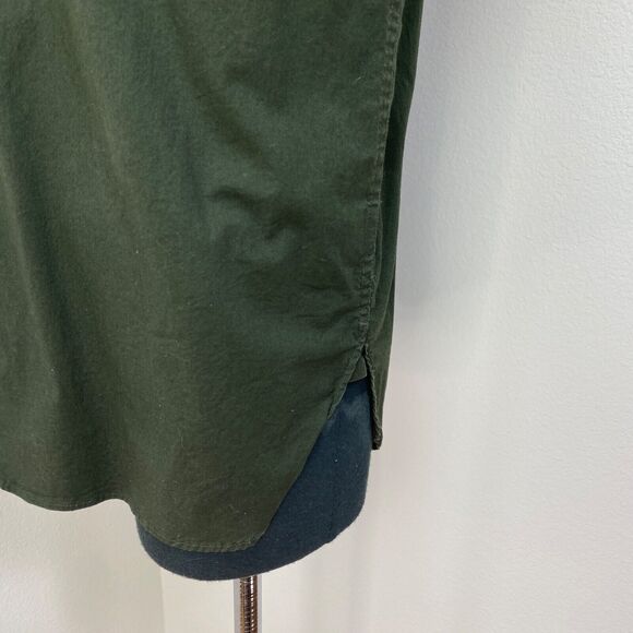 Vintage Gap Mens Cotton Shirt Small Long Sleeves Dark Green Button Front Classic - Picture 12 of 16